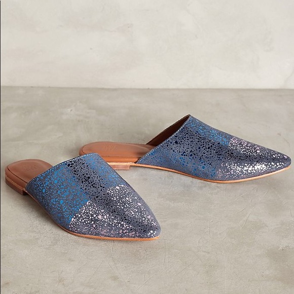Anthropologie Shoes - Anthro Jasper&Jeera Iridescent Sliders Mules